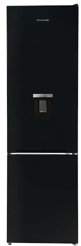 Russell Hobbs Fridge Freezer Freestanding Frost Free with Water Dispener Reversible Door, Adjustable Thermostat & Feet, 70/30 279L, 180cm High, LED Light, 2 Year Guarantee Black RH180FFFF551E1BWD