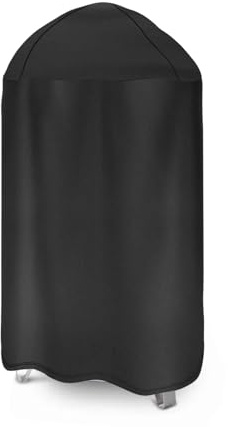 CANDANA Grillabdeckung für Weber 45,7 cm Smokey Mountain Cooker, Outdoor Runde Smoker Grill Abdeckungen, 600D BBQ Grill Abdeckung, Wasserdicht