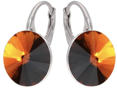 Rivoli Ohrringe 925 Silber mit Österreichischen Zirkonia - Perfekter Schmuck für Frauen und Mädchen - Hängeohrringe als Damen und Mädchen Geschenk
