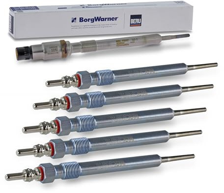 BESTPRICE 5x Glühkerze + BERU 1 Glühkerze inkl. Drucksensor Kompatibel mit A udi A4, A5, A6, A7, A8, Q5 (8RB), Q7 (4LB)