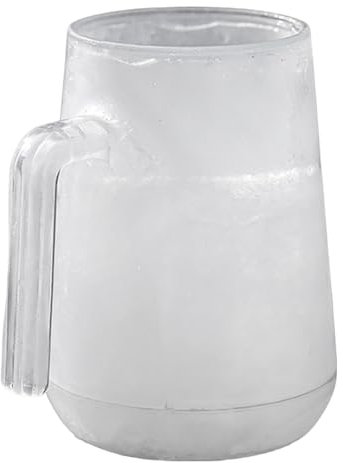 Taza de hielo de doble capa, vasos de cerveza de doble capa, vasos de congelador de 300 ml, vasos de cerveza para congelador, con asa para picnic al aire libre