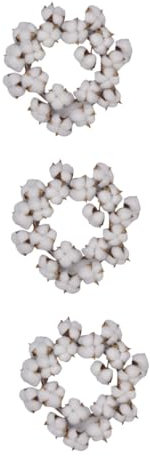 STOBAZA 3stücke Baumwollblumen Kranz Aus Trockenblumen Hängende Und Türdekoration Für Hochzeiten Fotodeko Für Zuhause