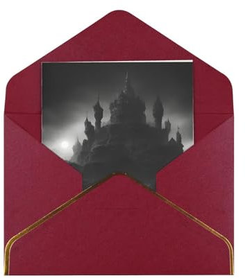 Grußkarten-Set mit schwarzen und weißen Totenköpfen, blanko, für alle Anlässe, 11,4 x 15,2 cm