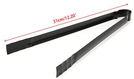 TIANQUXNGI Barbecue Charcoal Tong Metal Handle Grill Food Clip Outdoor Camping Cooking Tool