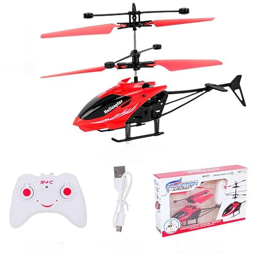 SNZ RC-Hubschrauber für Jungen, Drohne für Kinder Spielzeug ab 6 7 8 9 10+ Jahre, Infrarot-Induktionsroboter Mini Hubschrauber, Start mit Einer Taste, Fliegende Spielzeuge Jungen und Mädchen