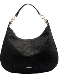 Fiorelli Women's Allegra Slouchy Hobo Bag, Stylish Shoulder Handbag with Chain Links, Black Faux Leather