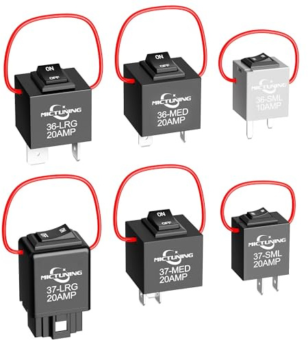 9038A Kraftstoffpumpenrelais, Bypass-Masterschalter-Set mit Ampere-Schleife, 6-teiliges Relais-Tester, Diagnose-Scan-Schalter-Set