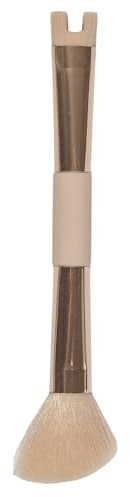 COSMETIC CLUB Pinceau Contouring Nez 2-en-1 Application Précise Rose Doré | Plastique, pinceau contouring nez 2-en-1, application précise, produits liquides et poudres, ergonomique, compact, rose doré