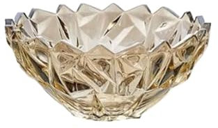 YGLEEULI Coupe à Fruits en Verre Cristal Assiette de Fruits en Cristal et Verre, décoration de Table, Assiette de Fruits secs, décoration de Bureau(SizeC)