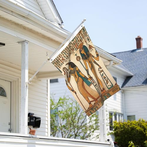 Bandiera 3 x 2 Ft Resistente allo sbiadimento Bandiere per esterni Banner decorativo Donne nell'antico Egitto Bandiere da giardino Bandiera a doppia faccia Bandiera da parete con occhielli in ottone