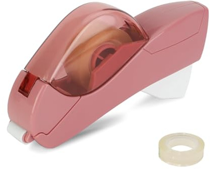 Automatischer Klebebandabroller mit 2 Rollen von 12 mm Bändern, Verpackungsschneider, Handgerät, zum Versiegeln von Boxen, Verpackungen, Handklebeband