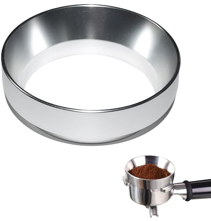 Anello di dosaggio per caffè da 51 mm – Imbuto in alluminio per espresso, accessori da barista per colino, riempimento preciso senza spargimento