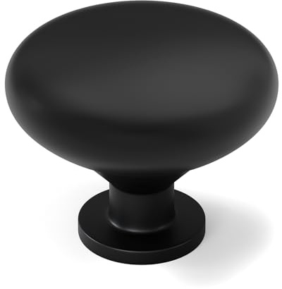 LONTAN 10 Pack Black Drawer Knobs Aluminum Alloy Kitchen Cupboard Knobs | Cabinet Knobs, Modern Style Cupboards Door Knobs, Furniture Hardware for Kitchen Cupboard Wardrobe Bathroom