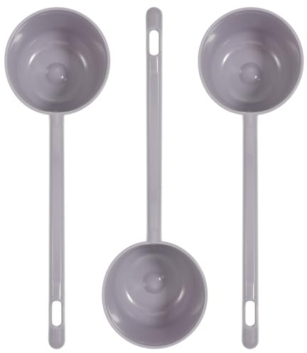 Lurrose Mestolo da Cucina in Plastica 650ml Set 3 Pezzi Manico lungo Cucchiaio per Acqua e Porridge Utensile Cucina Resistente Facile da Pulire per Uso Domestico e Colore Colore Casuale