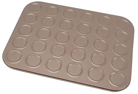 HUSHUI Muffinsplåt Bakform Non-stick Kolstål för Bakning Av Macarons och Mer 1 Enhet (30 hål)