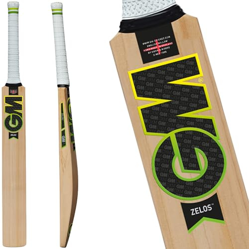 Gunn & Moore Entrenamiento Estrecho de Zelos Bate de críquet, Unisex, Verde/Amarillo/Blanco/Negro, SH