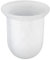 WENKO Ensemble brosse WC verre - Porte-brosse WC, Verre, Blanc