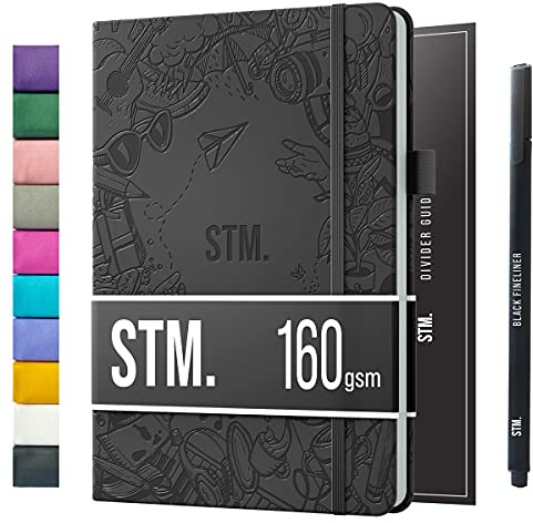 A5 Scribbles That Matter - Bullet Journals | Prickade anteckningsböcker | Dot grid anteckningsbok journal | A5 Vegan Inbunden prickad journalanteckningsbok för bujo journaling