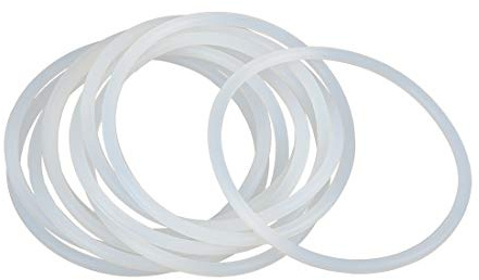sourcing map 10 Stück Silikon O-Ringe 80mm OD 72mm ID 4mm Breite Weiß | VMQ Dichtung, Für Kompressor Ventile Rohr Reparatur