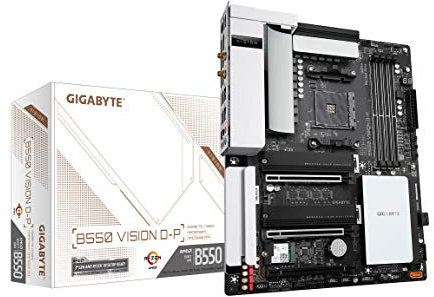 GIGABYTE B550 Vision D-P (AM4/AMD/B550/ATX/Dual M.2/SATA 6Gb/s/USB 3.2 Type-C/Thunderbolt 3/WiFi 6/Dual 2.5GbE LAN/PCIe 4.0/scheda madre)