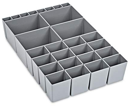 aidB NextGen Einsatzkasten Set 4+16+8 Kästen, 600 x 400 x 120 mm, ideal als Einsatz für Schubladen und NextGen Euroboxen