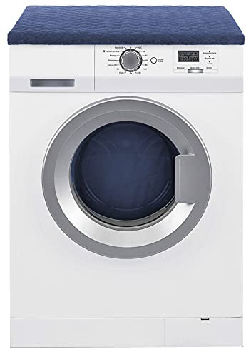 Brandsseller Trockner und Waschmaschinenschonbezug 100% Baumwolle ca.60x60x5 cm (ca. 60x60x5 cm, Blau)
