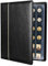 TsunNee Münzsammelalbum 150 Taschen, Ledereinband Münzsammelhalter Buch, Münzaufbewahrungsalbum mit 24 Taschen Bill Gedenkgeld Penny Halter für Sammler, Schwarz