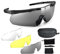 EMSECKO Airsoft Brille,Taktische Schutzbrille mit ballistischem Schutz und UV-Schutz mit 3 austauschbaren Gläsern，Anti-Beschlag-Beschichtung und verstellbarem Kopfband