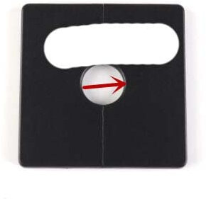KEOJI wall Wire hole cover 86 type Junction Box outlet cable protector faucet angle valve Pipe plug decor cover snap-on Plate-black 33mm