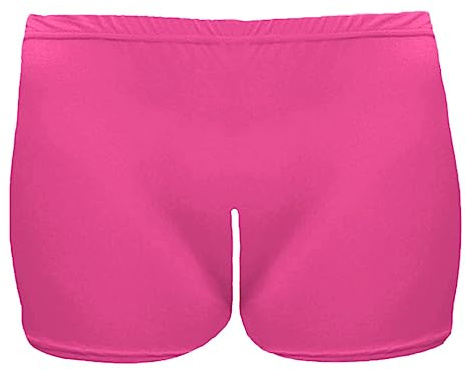 janisramone® Flickor mikrofiber heta byxor, boxershorts med hög midja stretchiga gymnastikdans gymshorts, neon stretchiga underkläder med full täckning för barn, yoga gym träning löpning minishorts,