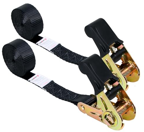Endlose einziehbare Ratschengurte 750 kg Bruchfestigkeit, 2,5 cm x 4,2 m (ohne Haken), Spanngurte, Seil, Reiseanhänger/Wohnmobil, Motorrad, Auto-Ladungsgurte zum Festbinden von Gegenständen, Koffern,