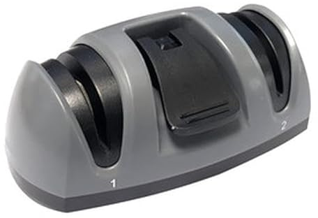 Aiguiseur de couteaux avec ventouse, 2 étapes, efficace et facile à utiliser, idéal pour garder les couteaux tranchants dans la cuisine.