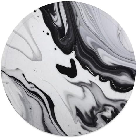 LFDSPYJE Runde Überwurfdecke, Mikrofaser, saugfähig, Strandtuch, lustiges Badetuch, Pool-Handtuch, schwarz-weiße Farbe, gemischte Wickeldecke, weiche Stranddecke für Bett, Couch oder Reisen, 150 cm