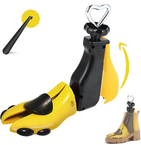 Satauko Schuhspanner für Damen, Stiefelspanner für Herren mit Schuhlöffel, Verstellbarer Unisex Schuhdehner Schuhweiter für breiten Füßen, Dehnbar in Breite und Länge(1 Stück, 37-43)