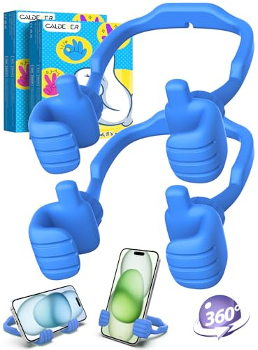 Papa Geschenke für Vatertag von Tochter Sohn Handyständer: 2er-Pack Verstellbarer Daumen-hoch-Handyhalter für den Schreibtisch lustigeGeburtstagsgeschenke für Teenager, Mädchen, Jungen, Ehemann