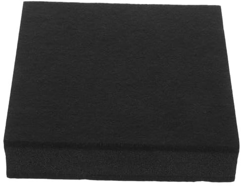 Garneck 20cm x 20cm x 4.5cm Thick Black Drum Sound Dampening Pads Subwoofer Isolation Speaker Pads Noise Cancelling for Home Audio Equipment Protection