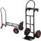 TEENO Carrello Pieghevole 2 in 1 Multifunzionale,Portata di 350 kg, Carrello a Piattaforma e con Ruote, in Metallo, con Manico in Gomma e Ruote Antiscivolo, Ideale per Magazzini e Trasporti all’Aperto