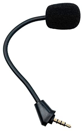 Hattba Micros de jeu de rechange pour Cloud II Microphone d'ordinateur PC Gaming Accessoire Micro Boom Low Profile Quick Release