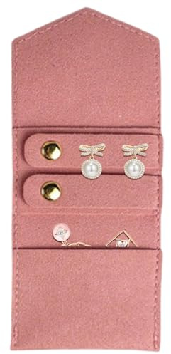 Custodia Da Viaggio Per Gioielli Portatile - Borsa Accessoria Pieghevole Per Collane, Bracciali, Articoli Da Toeletta | Organizzatore Leggero Per Strumenti Per Il Trucco, Denaro, Elementi Essenziali C