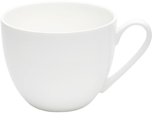 Tasses en porcelaine blanche de grande capacité en céramique pour petit déjeuner, avoine, lait, thé, soupe, tasses à café en porcelaine fine et légère avec poignée, pour milkshakes, crème glacée
