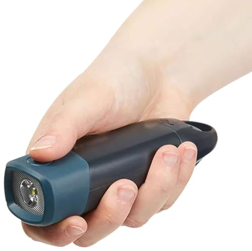 Lampe Torche Dynamo Rechargeable USB D'usine, Mini Lampe De Poche Portable, 3 Niveaux D'éclairage Réglables(2pcs)