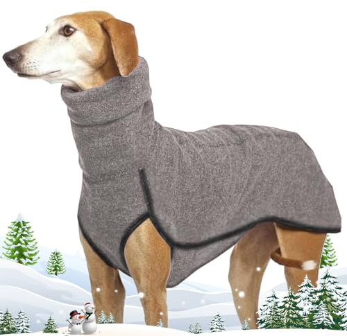 Jersey de Whippet de color sólido cálido de forro polar para galgos, abrigo para perros grandes, suéter para perros de invierno, sudadera para Golden Retrievers, para fiestas y uso diario