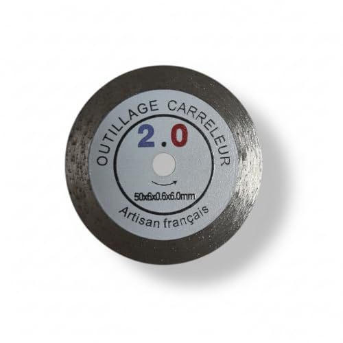 Mini Diamantscheibe 45 mm Ultra Dünn 0,6 mm – Harte Präzisions-Scheibe für Fliesen, Steingut, Marmor, Steinzeug – Fliesenwerkzeug 2.0 + Bohrfutter inklusive