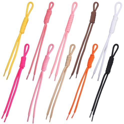 SUNNYCLUE 10 couleurs sac charmes corde porte-clés corde sac-monnaie charme porte-clés en vrac coloré nylon tresse cordon sac charme sac-monnaie suspendu ornements pour sacs à main sac à dos accessoir