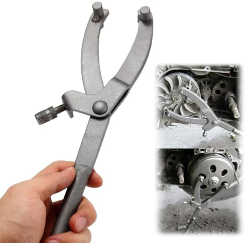 Universal Haltewerkzeug Kupplung & Variomatik Blockierwerkzeug | Verstellbarer Schwungrad Schlüssel (0-10 cm) | Y-Kupplungsschlüssel für Motorrad, Roller, E-Bike | Reparaturwerkzeug für Riemenscheibe