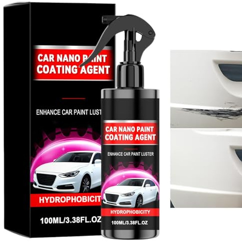 Wimnqie Spray Recubrimiento Nano para Coches, Reparación De Pintura Alto Brillo Efecto Rápido 100ml, Spray Recubrimiento Coches Brillo Y Protección, para Protección Limpieza Mantenimiento Detallado