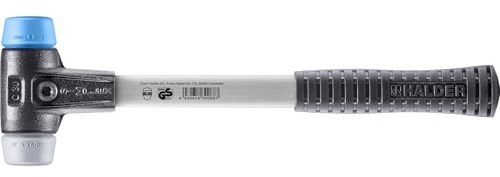 SIMPLEX-Schonhammer, TPE-soft/TPE-mid; mit verstärktem Tempergussgehäuse und Fiberglasstiel | D=30 mm | 3713.030
