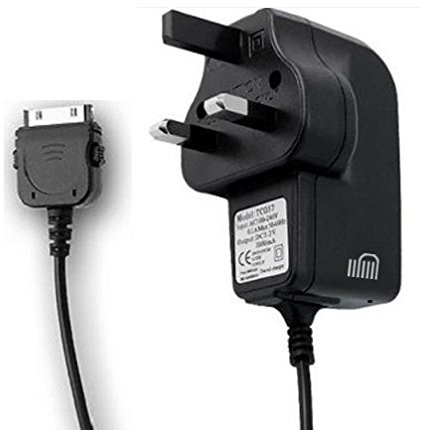 Ameego MAINS CHARGERS CHARGING ADAPTER for Apple iPhone 4 4S 3G 3GS Apple iPad 1st 2nd 3rd Generation iPod 5th Gen classic nano 1st 2nd 3rd 4th 5th 6th Gen Touch 1st 2nd 3rd 4th Generation (Black)