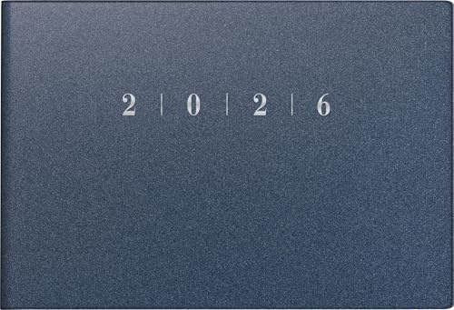 rido/idé 7017563306 | Taschenkalender Mod. Septimus 2026 | A6 quer, Kunststoff, blau