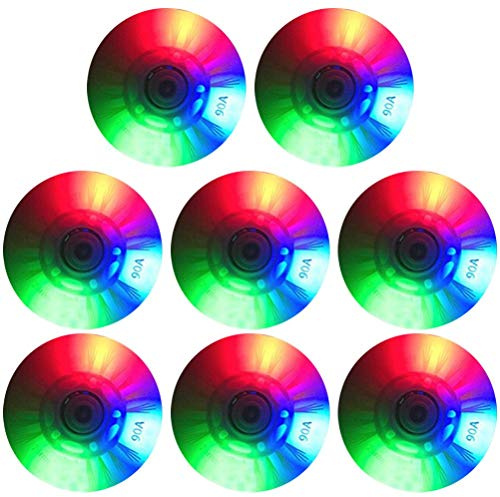Merkts Inline-Skate-Räder, 8 Inline-Skates, LED-blinkende Räder, leuchtende Räder, PU verschleißfeste Erwachsene und Kinder Eisschnelllauf-Bürste, Straßenräder, farbige Leuchträder, 72 mm